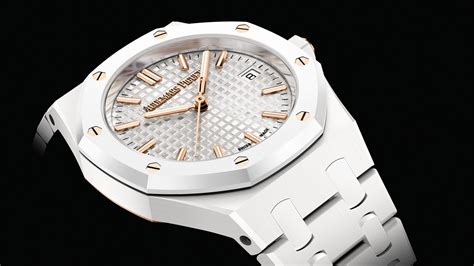 audemars piguet white ceramic replica|audemars piguet royal oak 34mm.